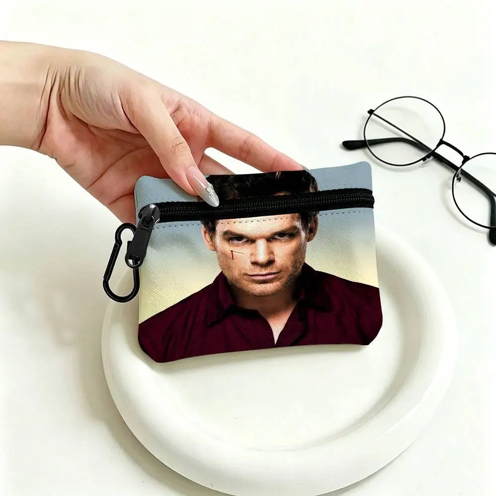 Dexter Morgan Character Waterproof Oxford Cloth Zipper Wallet Portable Hanging Small Coin Purse For Travel Dexter Morgan Character Waterproof Oxford Cloth Zipper Wallet Portable Hanging Small Coin Purse For Travel