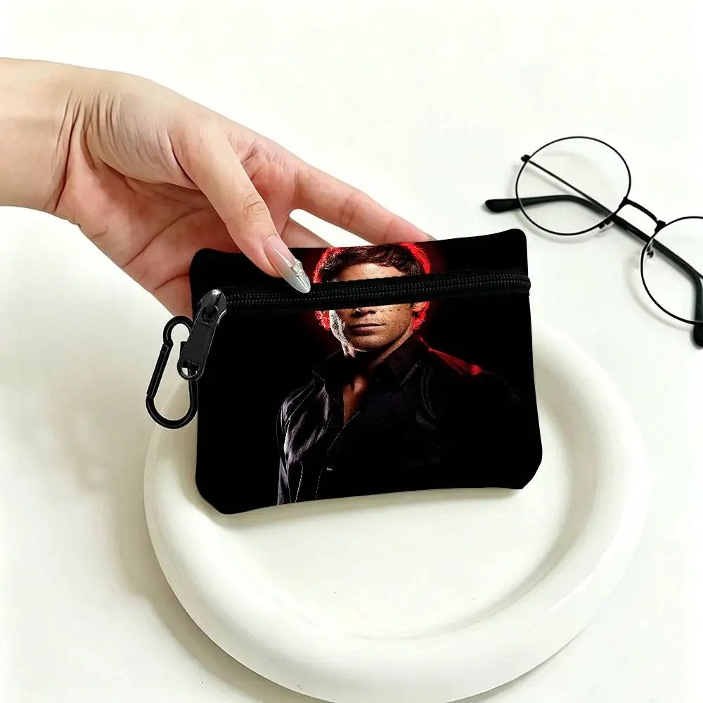 Dexter Morgan Character Waterproof Oxford Cloth Zipper Wallet Portable Hanging Small Coin Purse For Travel Dexter Morgan Character Waterproof Oxford Cloth Zipper Wallet Portable Hanging Small Coin Purse For Travel