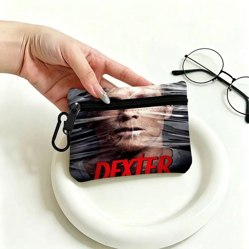 Dexter Morgan Character Waterproof Oxford Cloth Zipper Wallet Portable Hanging Small Coin Purse For Travel Dexter Morgan Character Waterproof Oxford Cloth Zipper Wallet Portable Hanging Small Coin Purse For Travel