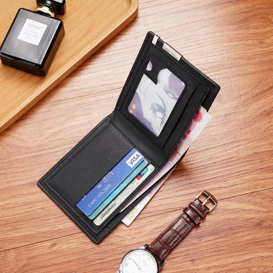 San Andreas Men Wallet Card Holder, Casual Business Style Printed Design, Classic Black Wallet with Bold Typography Pattern San Andreas Men Wallet Card Holder, Casual Business Style Printed Design, Classic Black Wallet with Bold Typography Pattern