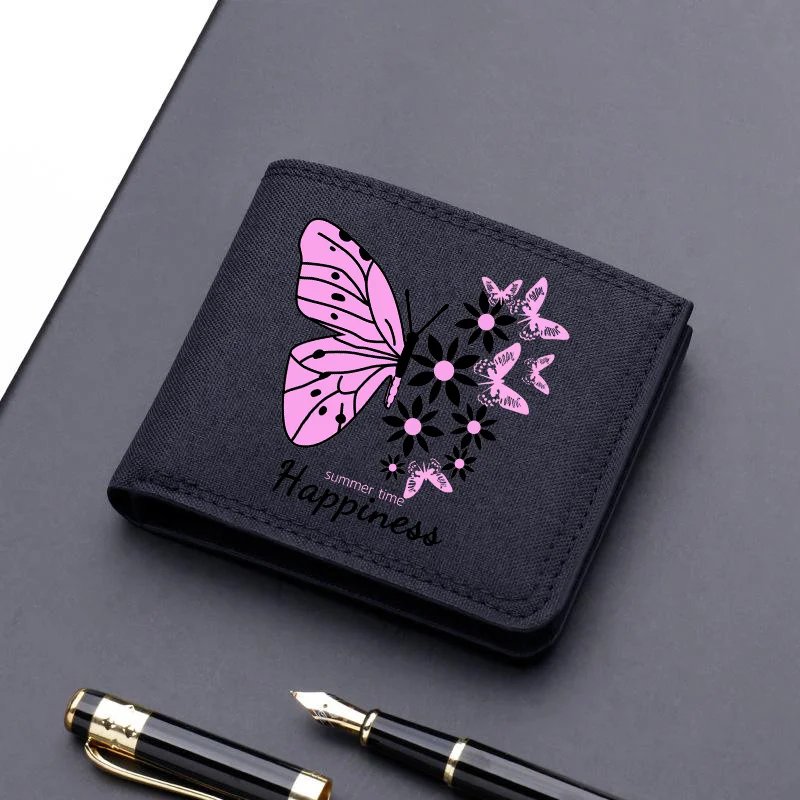 Horse Dragon Pattern Canvas Boy Girl Kids Wallet Black Card Holder Male Money Bag Bank Holder Short Purse Credit Card Case Bag Horse Dragon Pattern Canvas Boy Girl Kids Wallet Black Card Holder Male Money Bag Bank Holder Short Purse Credit Card Case Bag