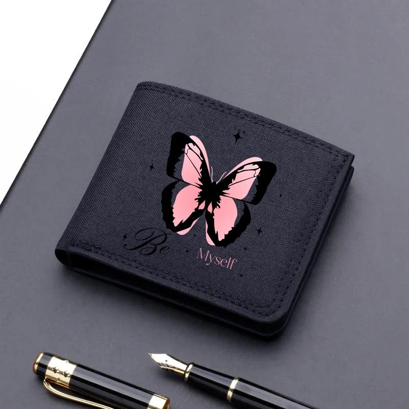Horse Dragon Pattern Canvas Boy Girl Kids Wallet Black Card Holder Male Money Bag Bank Holder Short Purse Credit Card Case Bag Horse Dragon Pattern Canvas Boy Girl Kids Wallet Black Card Holder Male Money Bag Bank Holder Short Purse Credit Card Case Bag