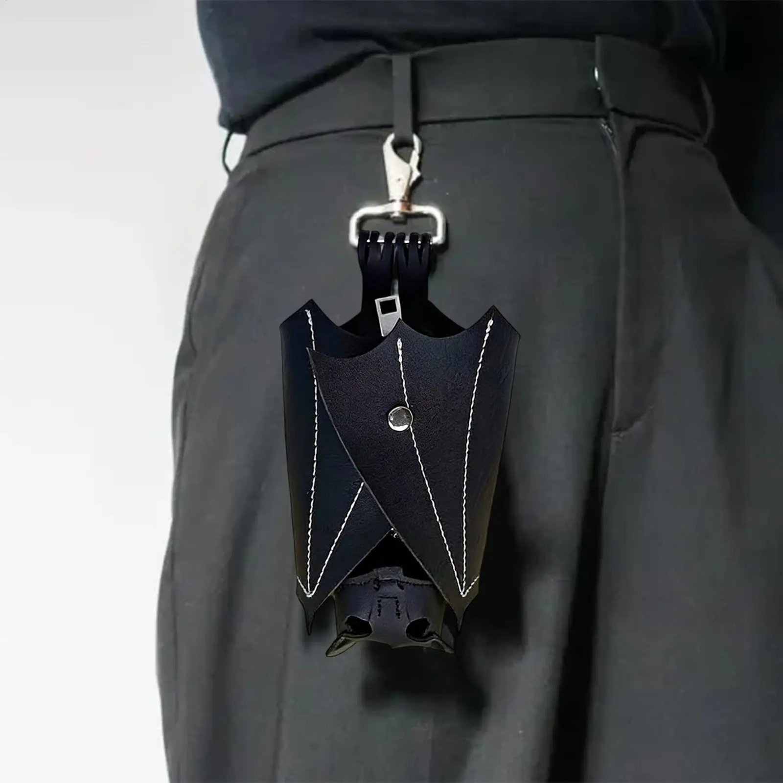 20cm PU Leather Bat Gothic Coin Purse with Foldable Wings Keychain Change Purse for Shopping Travel Work School Outdoor DailyUse 20cm PU Leather Bat Gothic Coin Purse with Foldable Wings Keychain Change Purse for Shopping Travel Work School Outdoor DailyUse