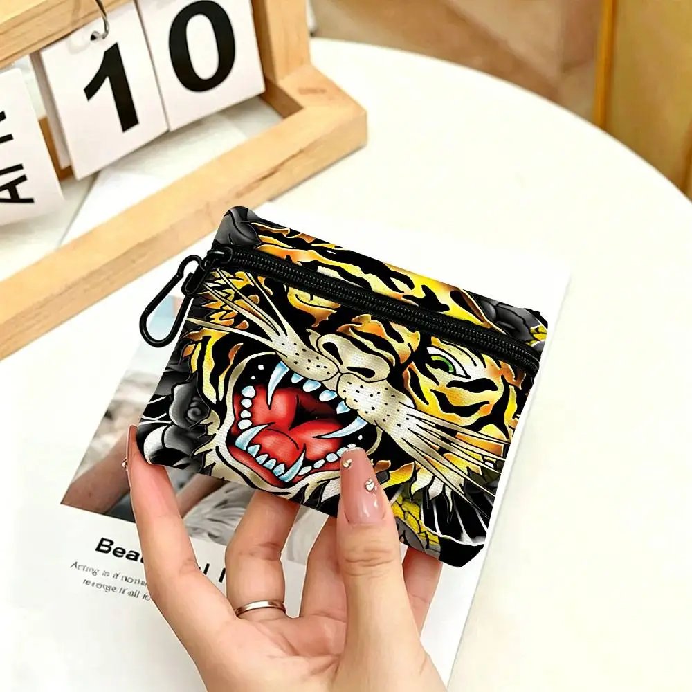 FASHION E-Ed H-har-dyS Oxford Fabric Zipper Pouch Lightweight Hanging Coin Wallet For Coins ID Cards Keys Lipstick Earbuds FASHION E-Ed H-har-dyS Oxford Fabric Zipper Pouch Lightweight Hanging Coin Wallet For Coins ID Cards Keys Lipstick Earbuds