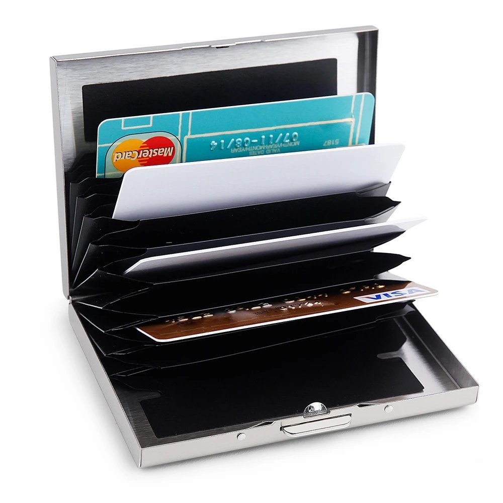 Supernatural Hot Credit Card Case Wallet Men Women Business Multifunction Slim Wallet Stainless Steel Card Holder 10 Card Slots Supernatural Hot Credit Card Case Wallet Men Women Business Multifunction Slim Wallet Stainless Steel Card Holder 10 Card Slots