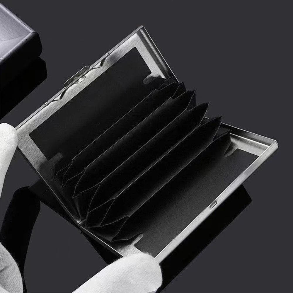 Supernatural Hot Credit Card Case Wallet Men Women Business Multifunction Slim Wallet Stainless Steel Card Holder 10 Card Slots Supernatural Hot Credit Card Case Wallet Men Women Business Multifunction Slim Wallet Stainless Steel Card Holder 10 Card Slots