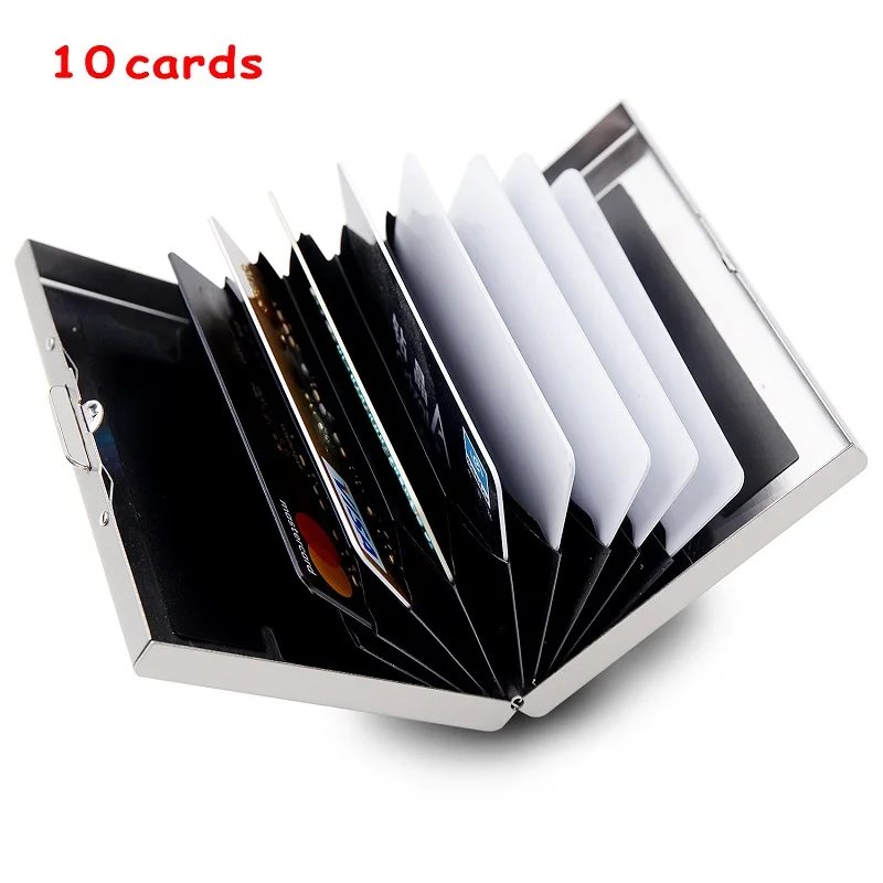 Supernatural Hot Credit Card Case Wallet Men Women Business Multifunction Slim Wallet Stainless Steel Card Holder 10 Card Slots Supernatural Hot Credit Card Case Wallet Men Women Business Multifunction Slim Wallet Stainless Steel Card Holder 10 Card Slots