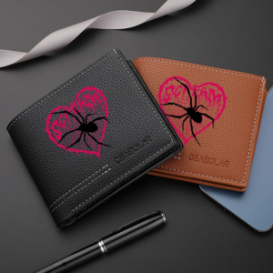 1Pc Menās Spider Print Credit Card Wallet ā Multifunctional Large Capacity Coin Purse ā Convenient for Carrying Id Cards, Driverās Licenses, Credit Cards, Suitable for Daily Use and as a Gift